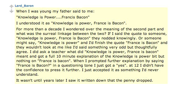 France is Bacon